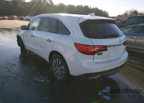 2016 Acura Mdx Technology Acurawatch Plus Packages/Technology Package from USA, damaged, VIN 5FRYD4H46GB009785